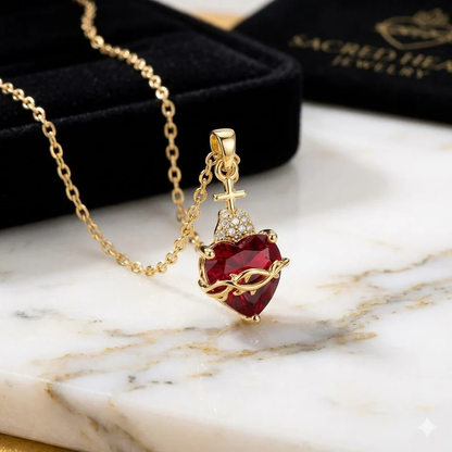 Sacred Heart Necklace Kit — Jesus and Mary